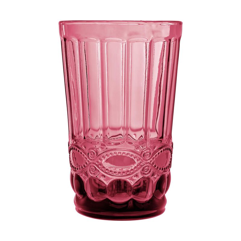 Casa Domani Gabriella Highball Glass 4Pc Pink Gift Boxed image number 2