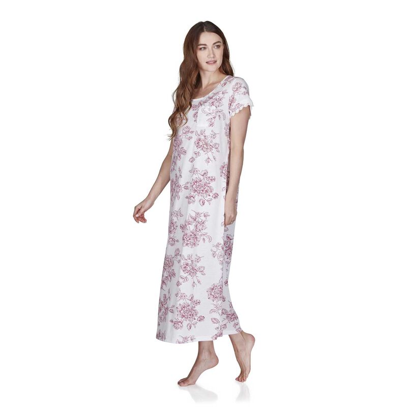 La Marquise Vintage Bouquet Short Sleeve Nightdress image number 2