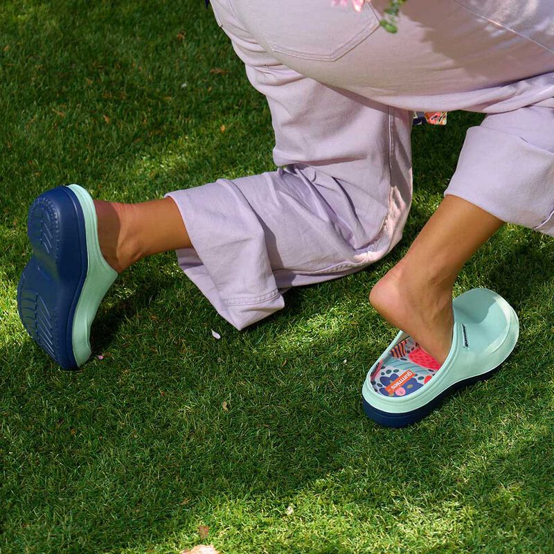 Annabel Trends Gummies Clog Memory Foam - Garden Love Sage image number 1