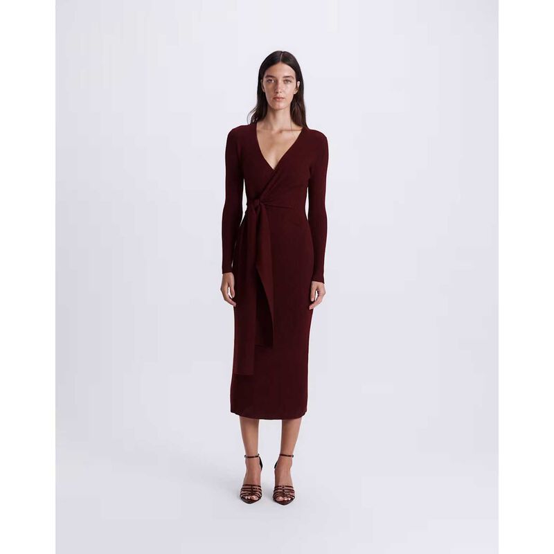 SABA Elle Wrap Knit Dress image number 3