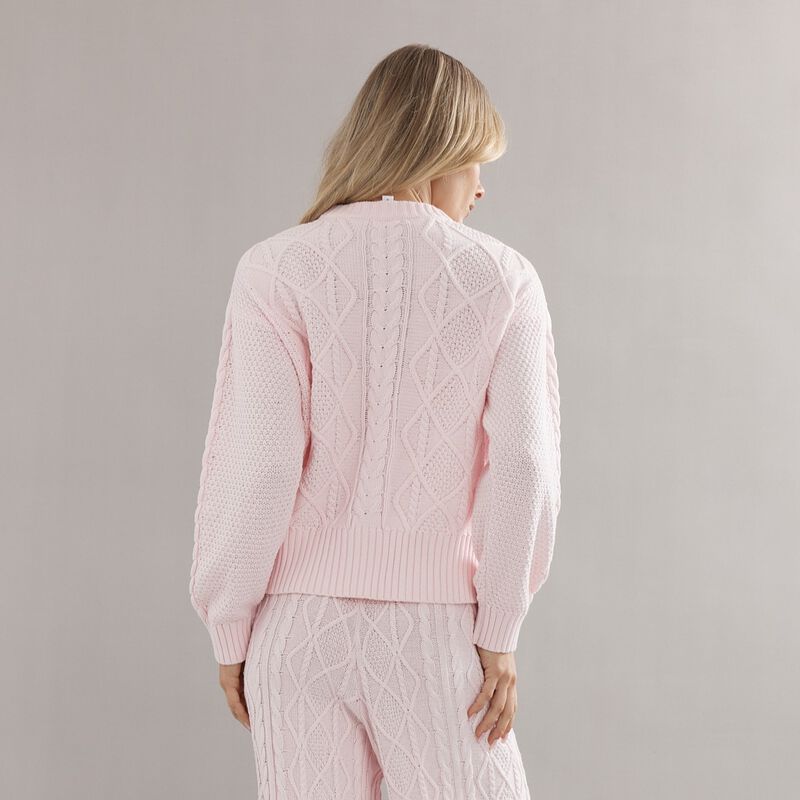 Caitlin Crisp Cotton Cable Knit Jumper image number 1