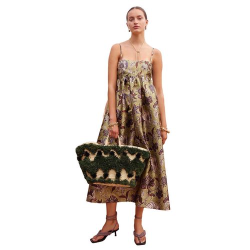 ALÉMAIS Citron Midi Dress