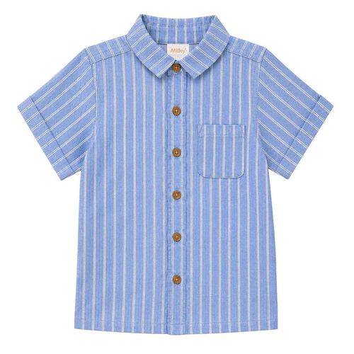Milky Stripe Shirt 2-7Y