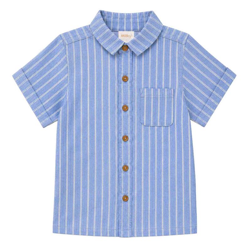 Milky Stripe Shirt 2-7Y image number 0