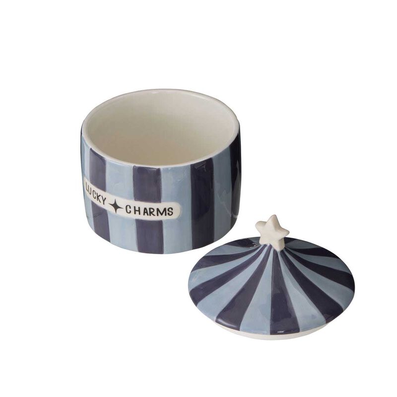 Emporium Lucky Charms Canister - Light Blue & Dark Blue image number 1