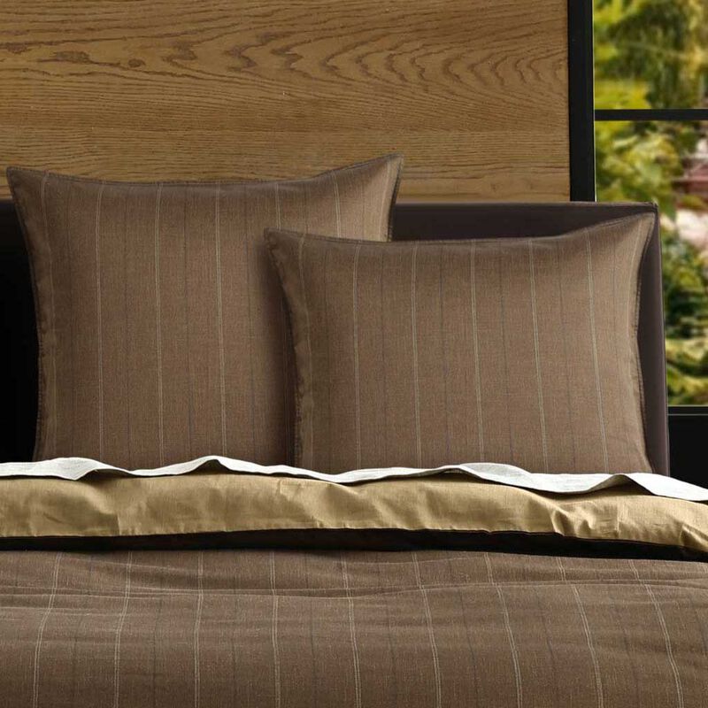 MM Linen Hedge Euro Set of 2 - Chestnut image number 0