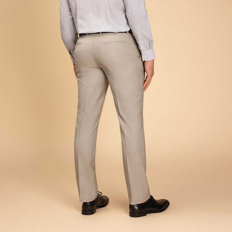 Rembrandt Lotus Beige Sharkskin Suit Trouser image number 1