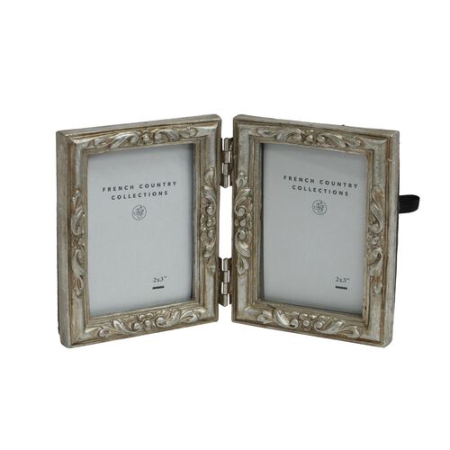 French Country Emma Double Photo Frame 2x3"