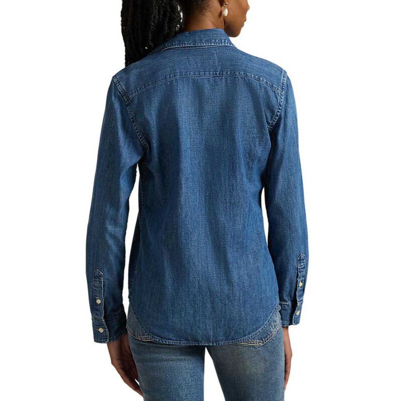 Polo Ralph Lauren LS Button Front Shirt Denim image number 1