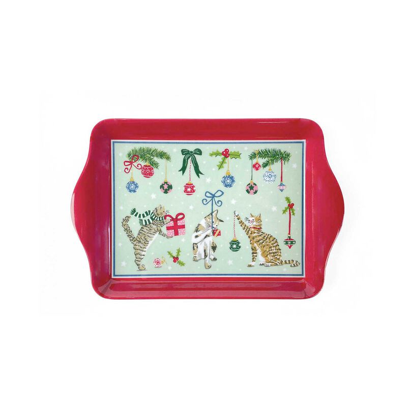 Ulster Weavers Christmas Cats Scatter Tray  21x14cm image number 0
