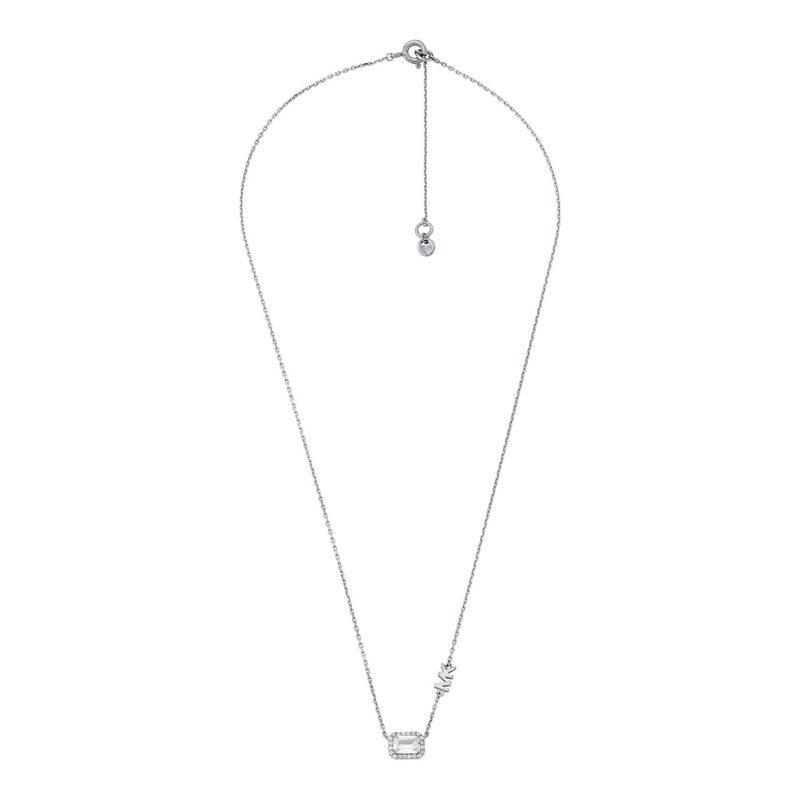 Michael Kors Sterling Silver Necklace And Earrings Set image number 2