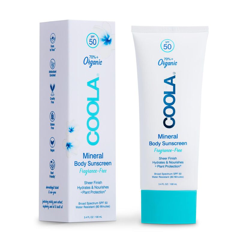 COOLA Zinc Oxide Sunscreen Lotion SPF50 100ml - Fragrance-Free image number 1