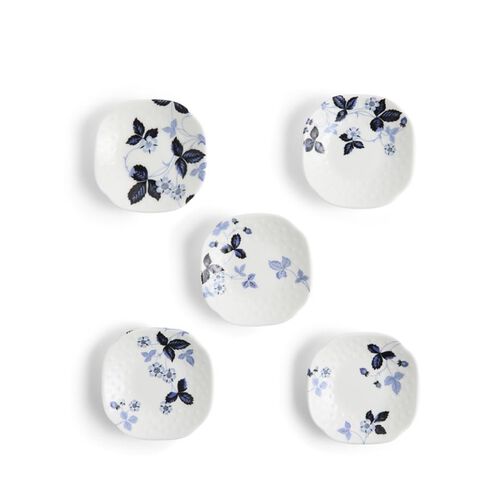 Wedgwood Wild Strawberry Inky Blue Soy Dish Set of 5