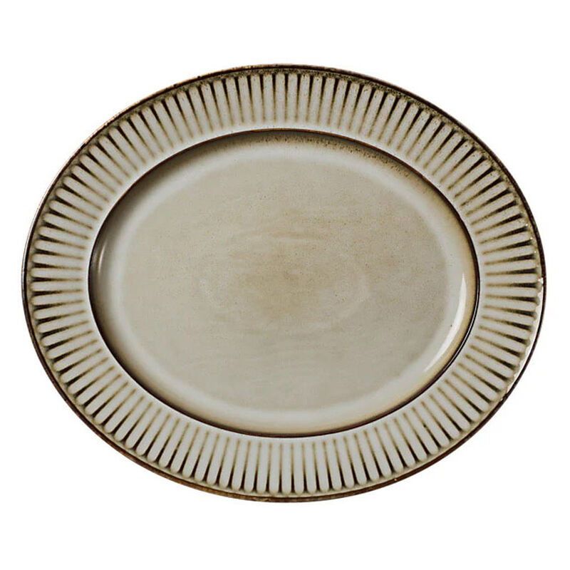 Casa Domani Leros Rim Oval Platter 36x30cm image number 0