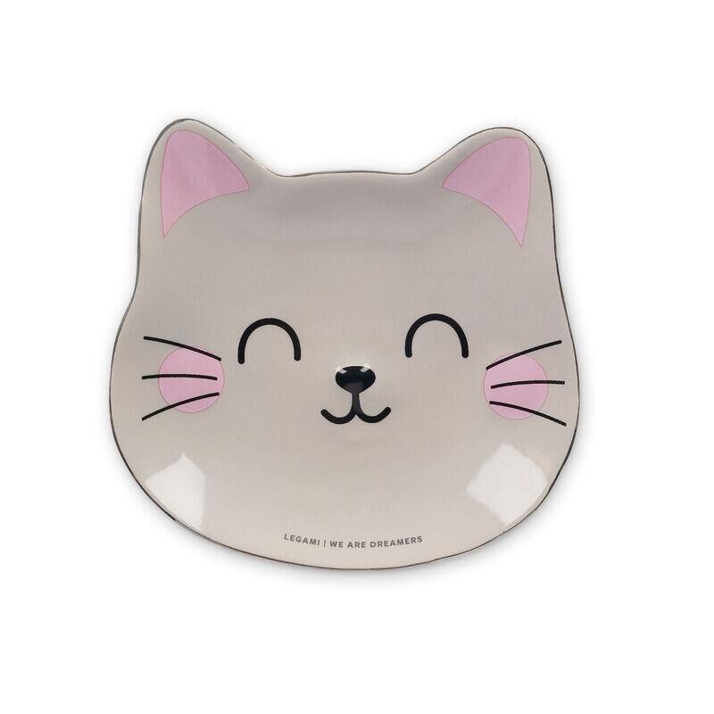 Legami Rings & Things Ceramic Plate - Kitty image number 1