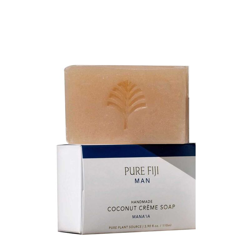 Pure Fiji MAN Handmade Coconut Creme Soap - Mana'ia 110g image number 0