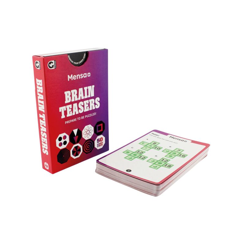 Mensa Brain Teasers Card Game image number 1