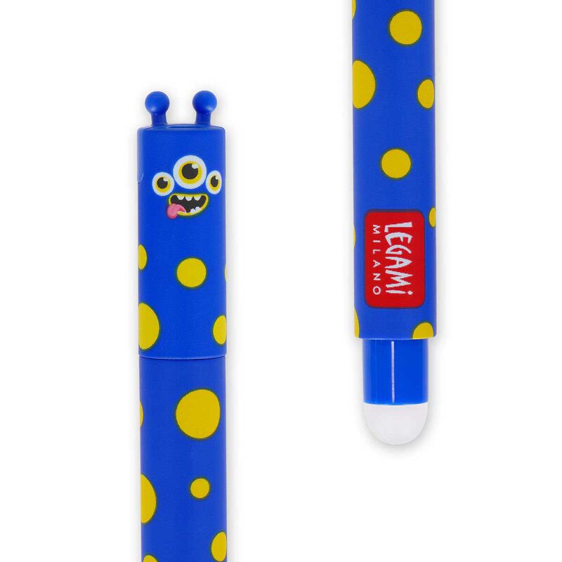 Legami Monster Erasable Gel Pen Single - Blue Ink image number 2