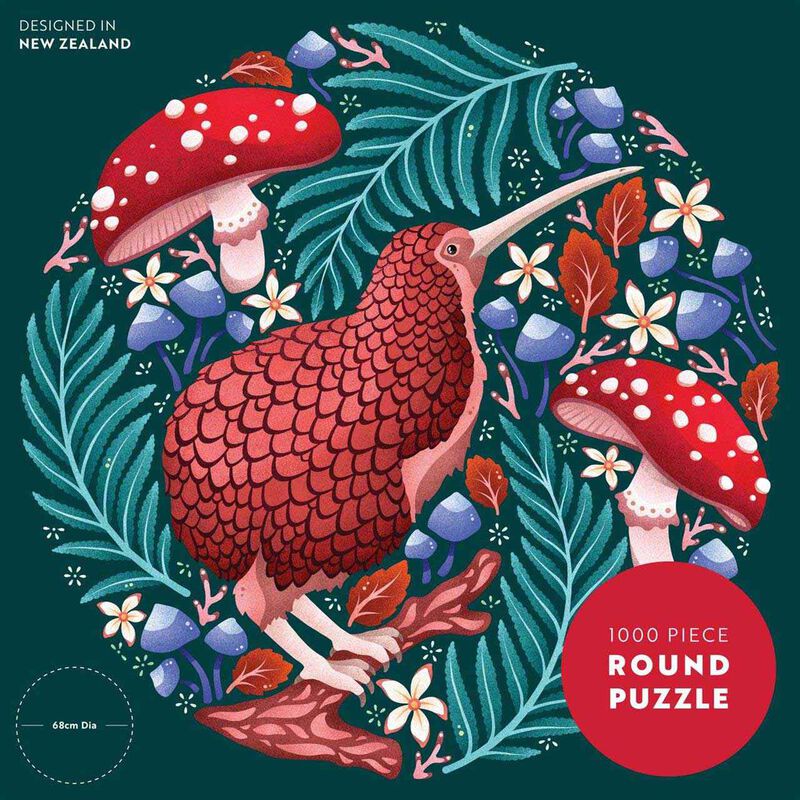 Cath Tate Kooky Kiwi 1000 Pce Round Puzzle image number 0