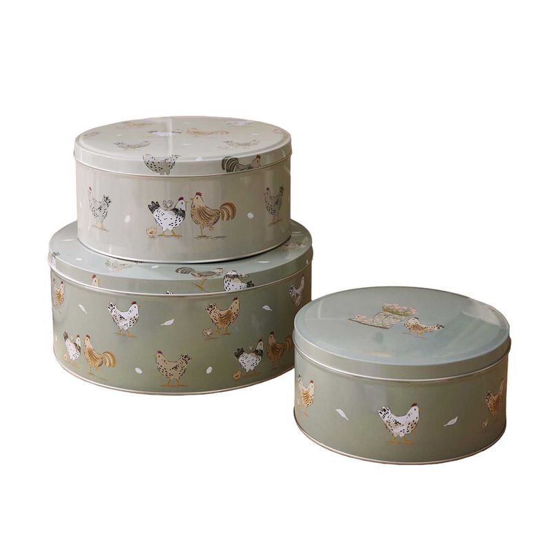 Cooksmart Hen House Lane Round Cake Tins - Set of 3 image number 0
