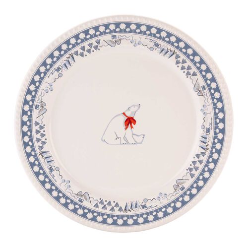 Cath Kidston Xmas Polar Bear Dinner Plate