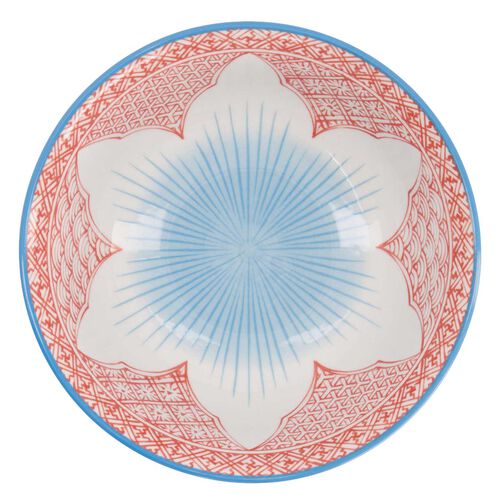 Tokyo Design Studio Lily Flower Ramen Bowl 20.5x8cm Red