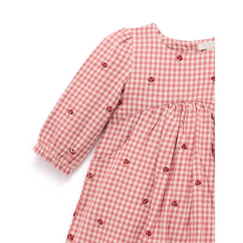 Purebaby Gingham Broidery Dress image number 2