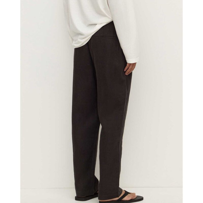 Assembly Label Finley Linen Pant Black image number 1