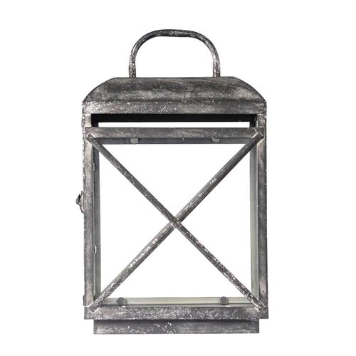 French Country Jardin Lantern Small Aged Grey