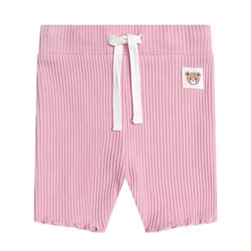 Huxbaby Pink Rib Bike Shortie image number 0