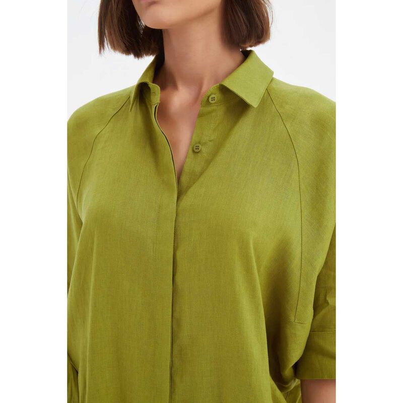 TIRELLI Oversized Linen Shirt Dress image number 2