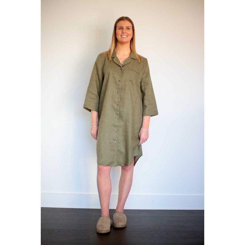 MM Linen Ivy Linen Nightshirt image number 0