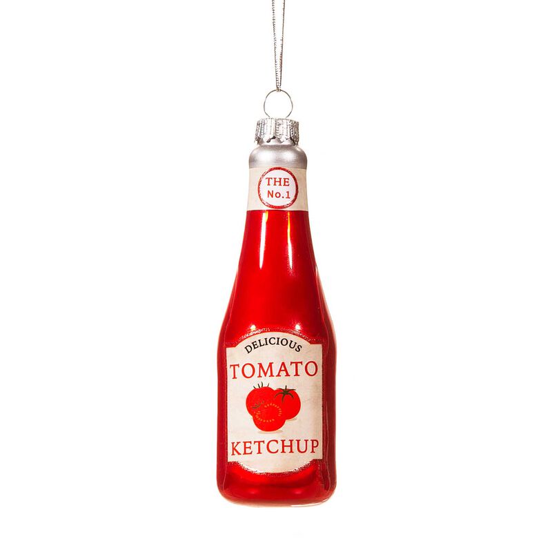 Sass & Belle Ketchup Bottle Shaped Bauble image number 0