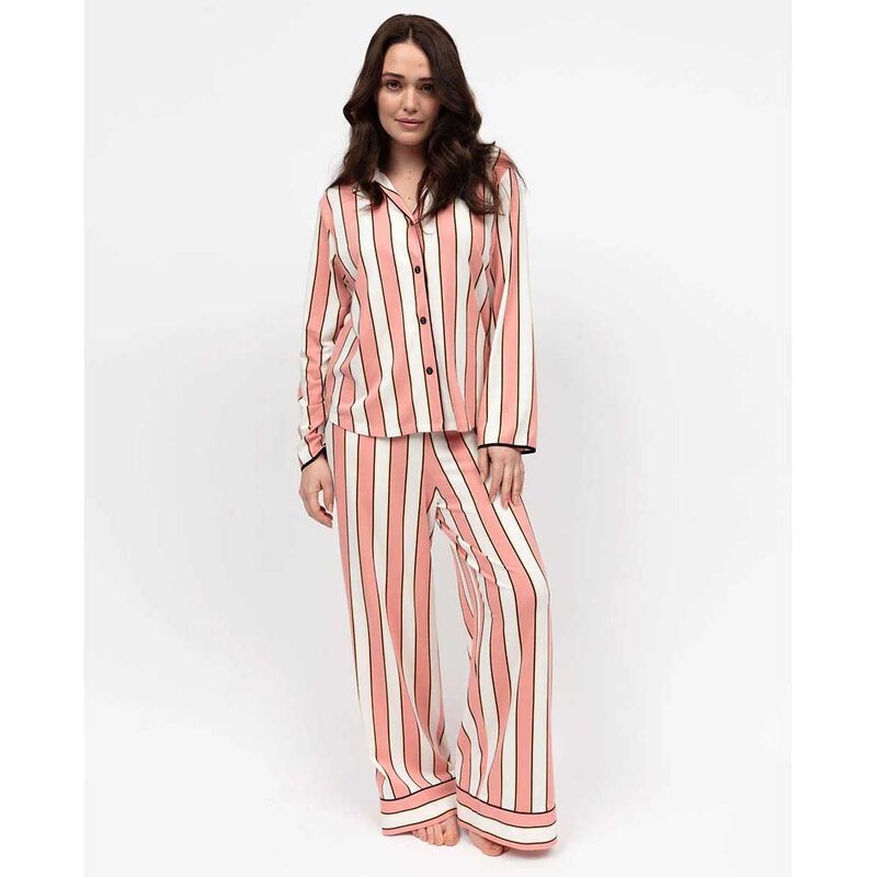Cyberjammies Bonnie Stripe Printed Jersey L/S Pyjama Top image number 2