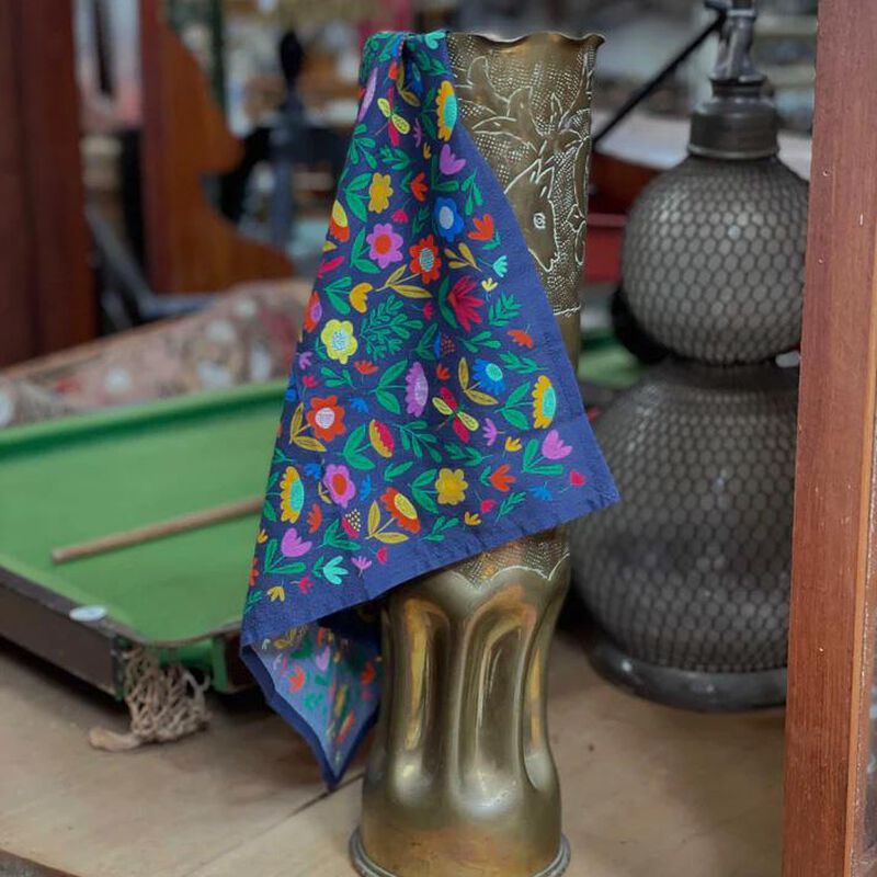 HANK 9. MEADOW by Beck of Fabric Drawer Organic Cotton Handkerchief image number 1