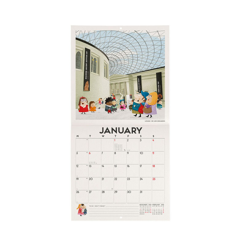 Legami London 2026 Wall Calendar 30x29cm image number 1