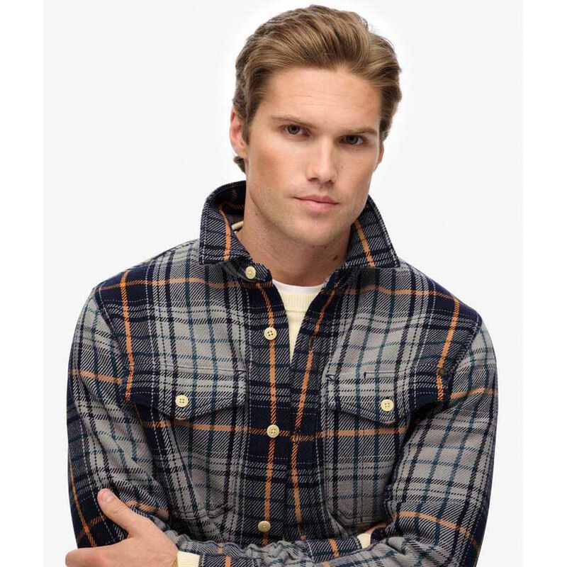 Superdry Merchant Heavy Checked Shirt image number 2