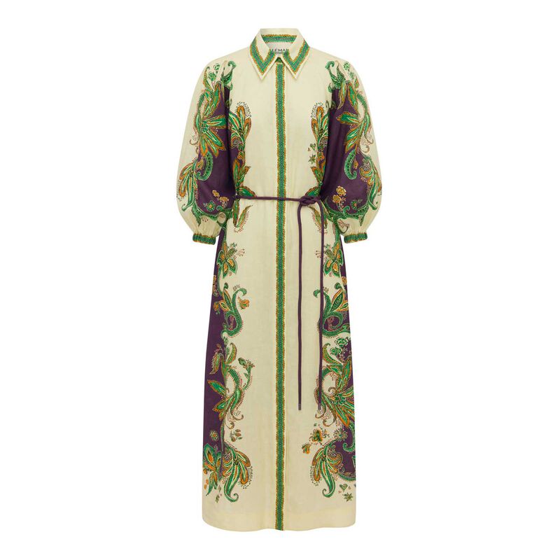 AL&Eacute;MAIS Ruthie Short Sleeve Shirtdress image number 2