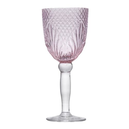 French Country Vintage Pink Goblet