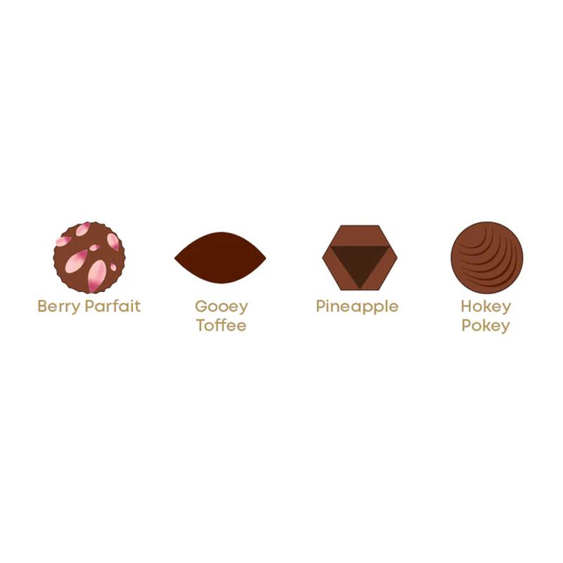 The Seriously Good Chocolate Co. Daffodil Day Assorted Chocolate Box 4Pc image number 1
