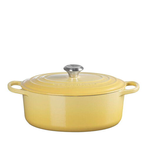 Le Creuset Signature Oval Casserole 29cm - Camomille SS Knob