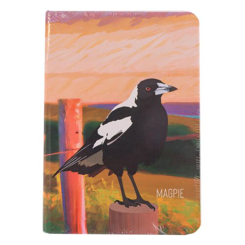 Kereru Design New Zealand Magpie Sunset A6 Notebook