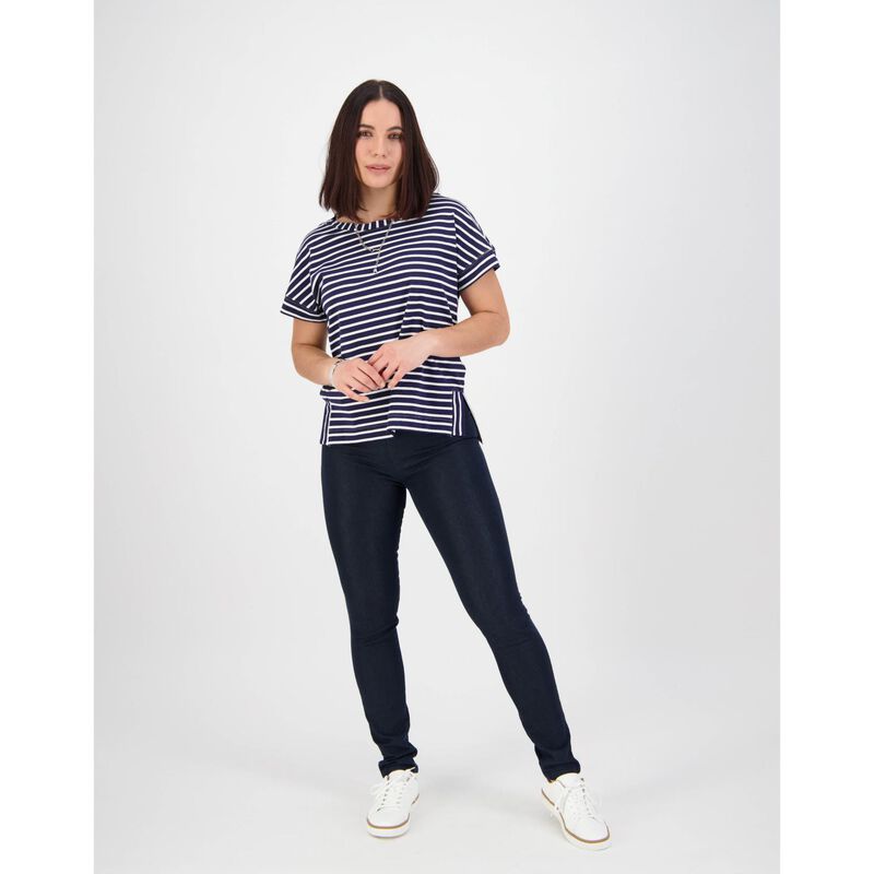 Vassalli Full Length Denim Leggings image number 7