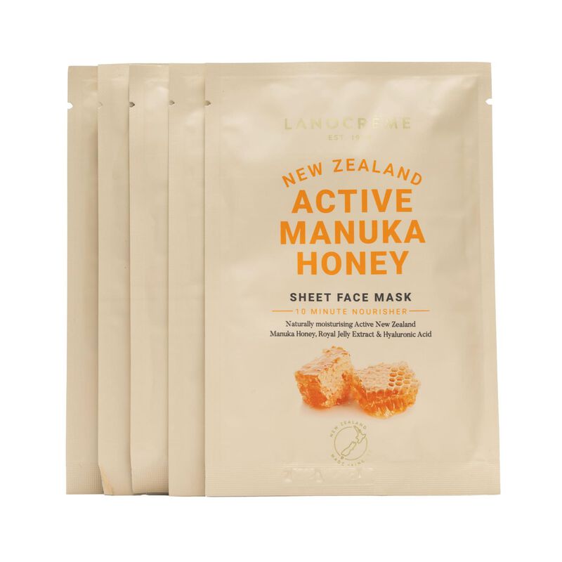 Lanocreme Manuka Honey Face Mask 5 Pack image number 1