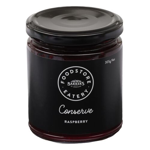 Barker's Foodstore Eatery Raspberry Conserve 305g