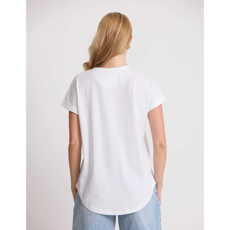 Stella + Gemma Soho Cuff Crew White image number 1