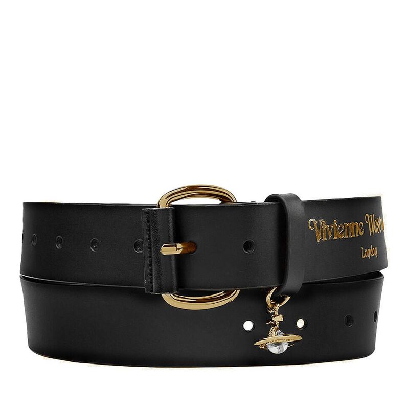 Vivienne Westwood Wide Alex Charm Belt/Brass image number 0