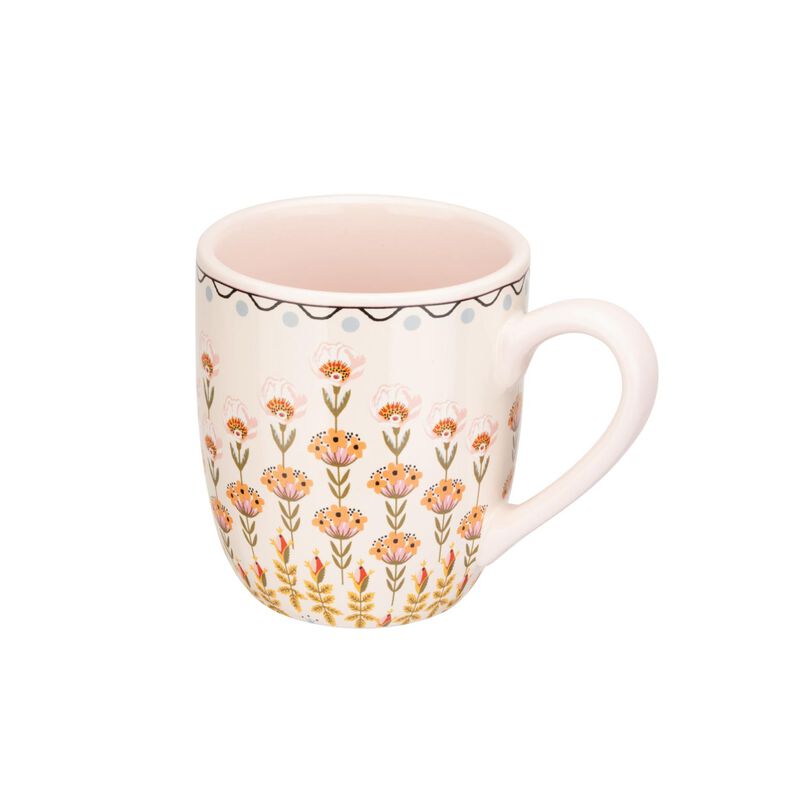 Cath Kidston Painted Table Breakfast Mug Pink image number 1