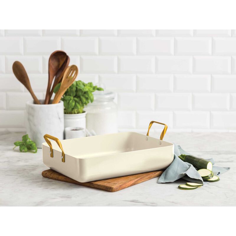 Greenpan Padova Cream PFAS Free Roasting Pan image number 1