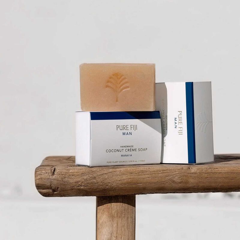 Pure Fiji MAN Handmade Coconut Creme Soap - Mana'ia 110g image number 1